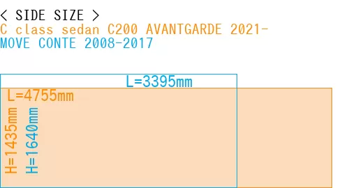 #C class sedan C200 AVANTGARDE 2021- + MOVE CONTE 2008-2017